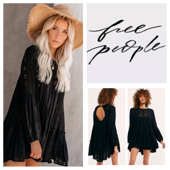 Free People | Tops | Free People Kiss Kiss Embroidered Tunic Top Nwt ...